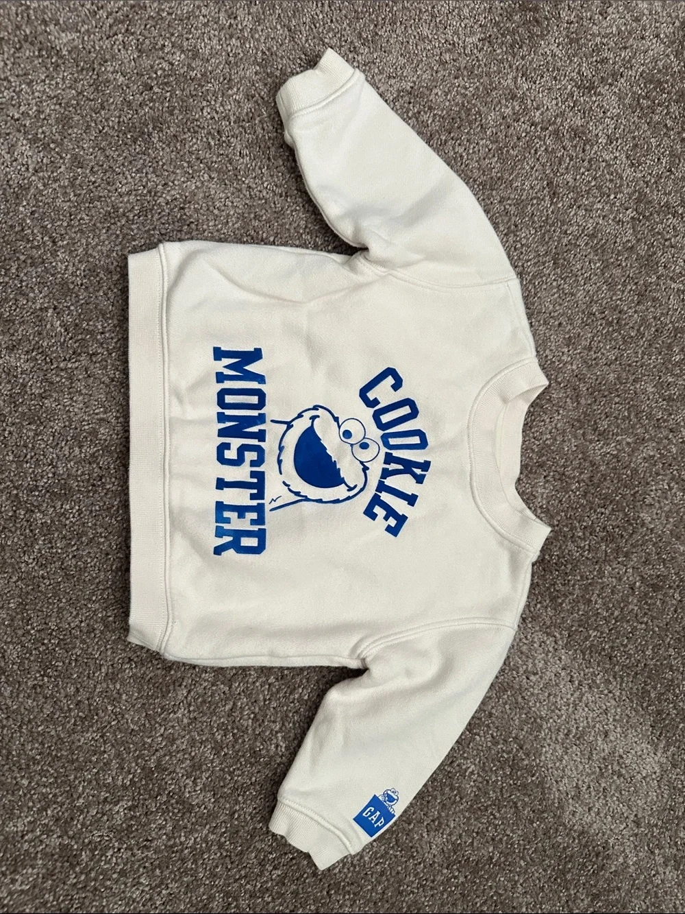 GAP x Sesame Street Cookie Monster Sweatshirt Size 6-12 months